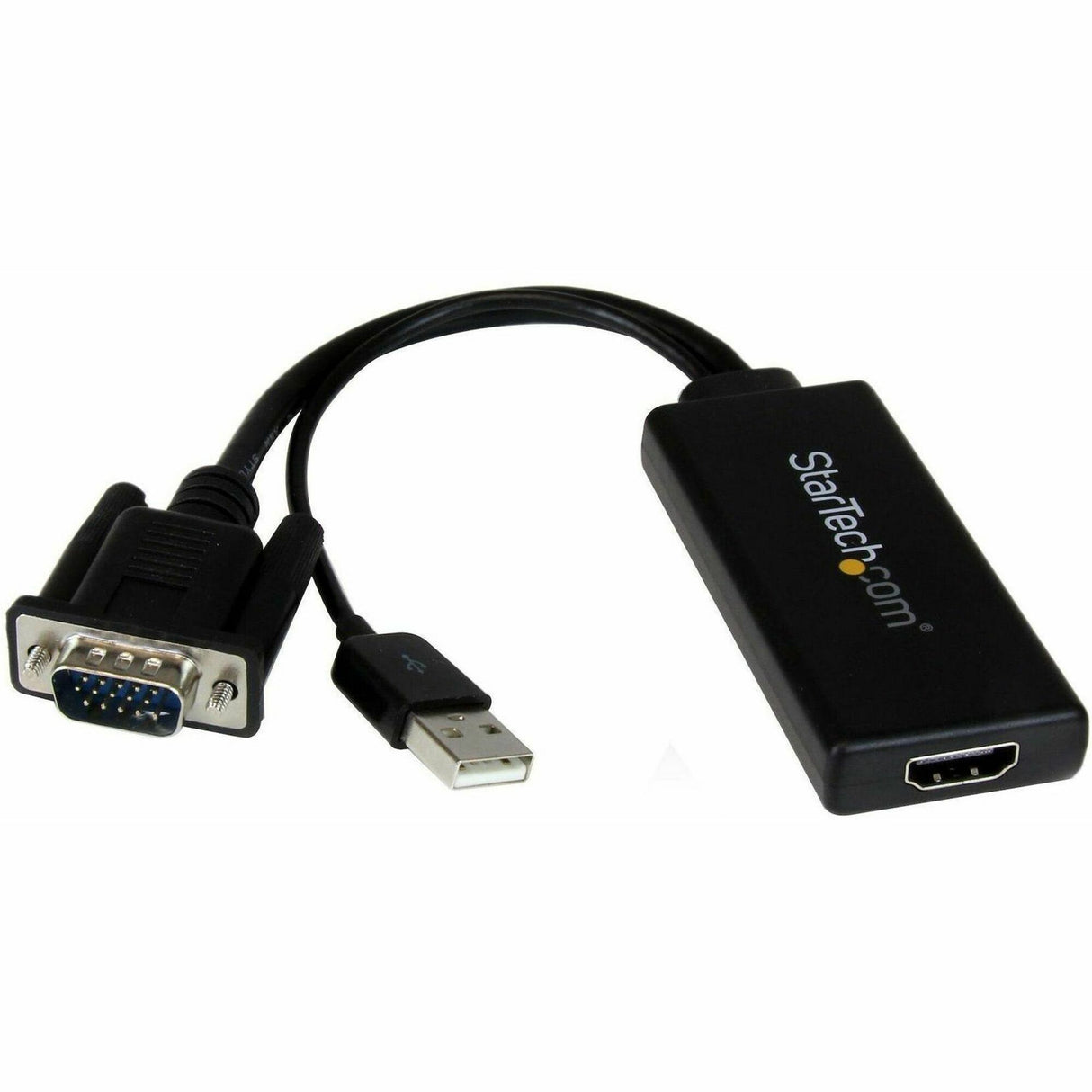 StarTech.com VGA to HDMI Adapter with USB Audio & Power - Portable VGA to HDMI Converter - 1080p — VGA2HDU
