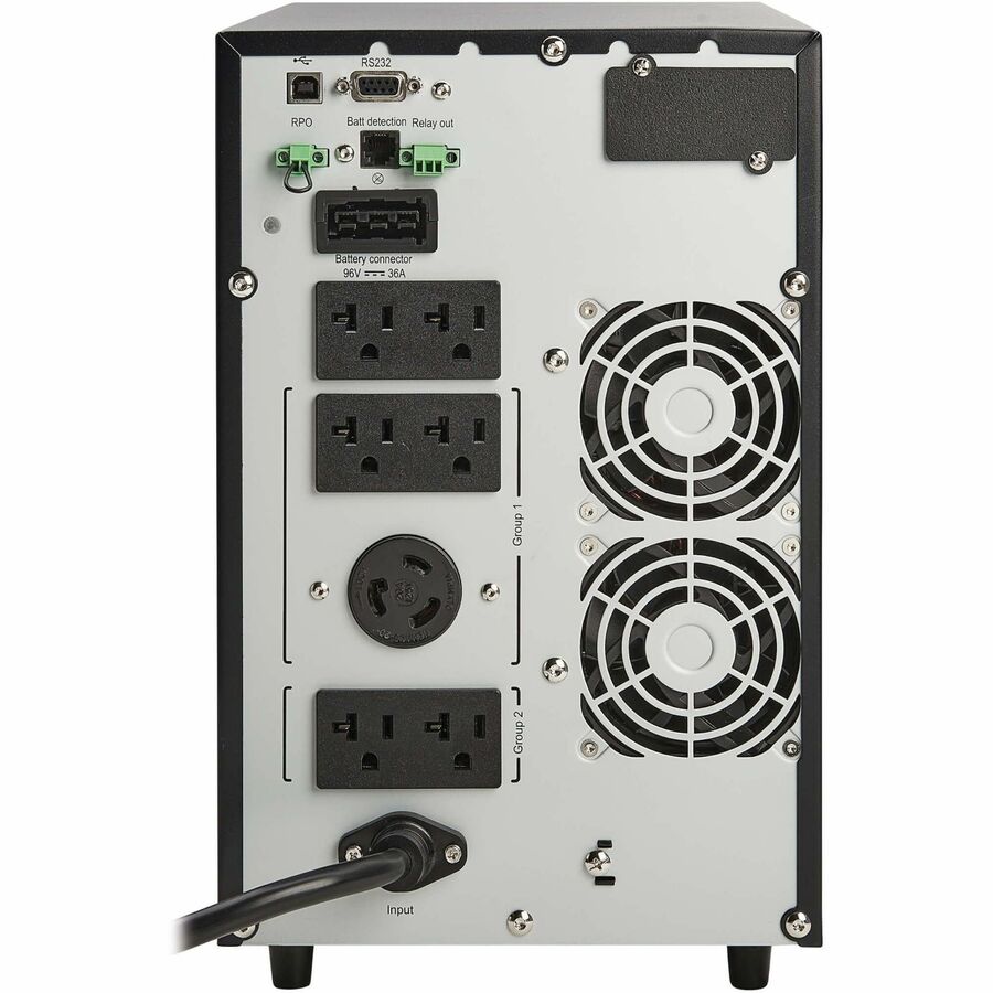 Eaton Tripp Lite Series SmartOnline 1960VA 1770W 120V Double-Conversion UPS - 7 Outlets, Extended Run, Network Card Option, LCD, USB, DB9, Tower — SU2200XLCD