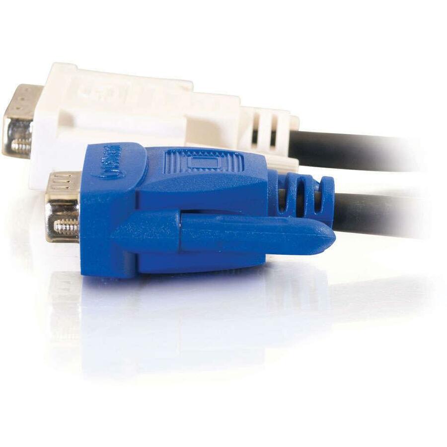 C2G 6.6ft DVI to VGA Video Adapter Cable - DVI-A to HD15 VGA - M/M — 26954