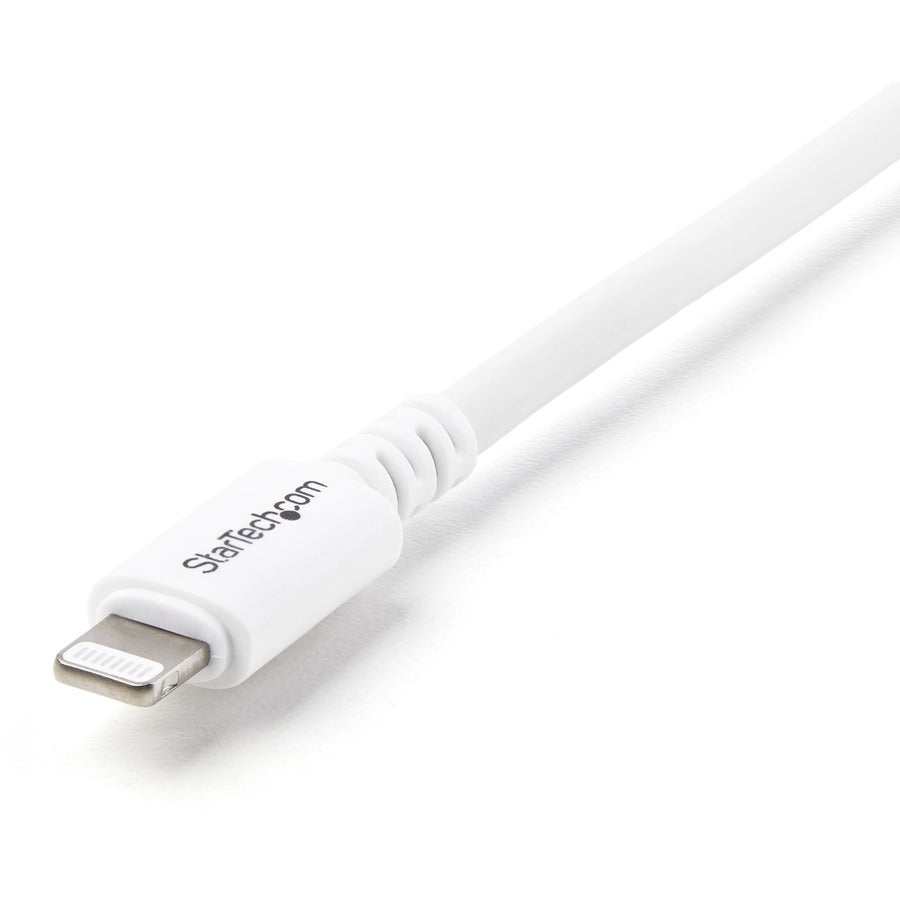 StarTech.com 3m (10ft) Long White Apple�® 8-pin Lightning Connector to USB Cable for iPhone / iPod / iPad — USBLT3MW