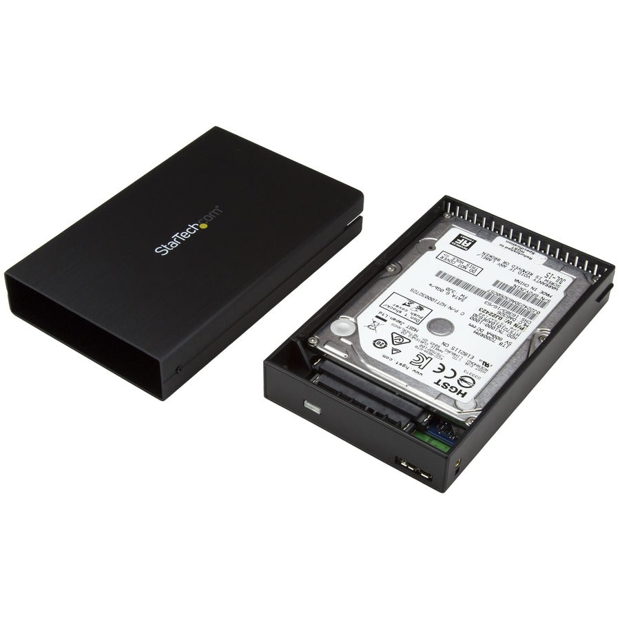 StarTech.com 2.5" USB-C Hard Drive Enclosure â€" USB 3.1 Type C â€" with USB-C and USB-A Cable â€" USB 3.0 HDD Enclosure — S251BU31315