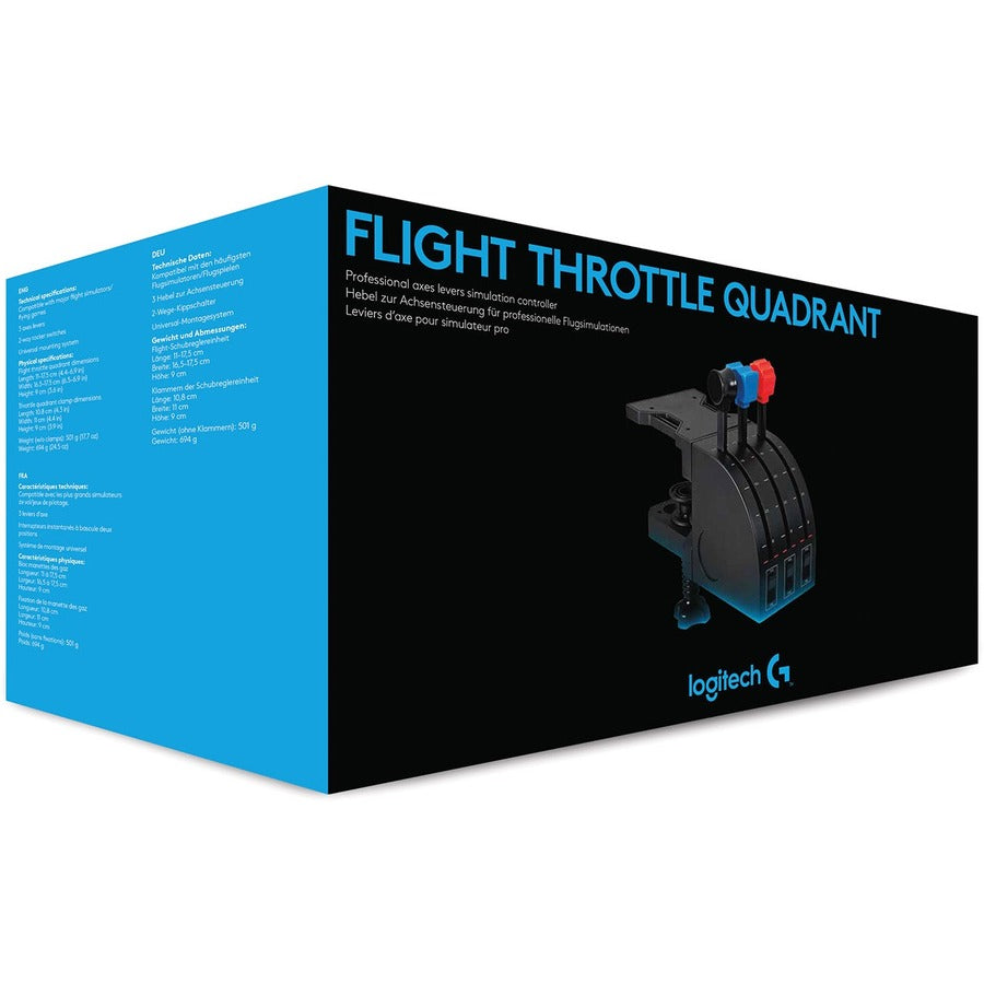 Saitek Flight Throttle Quadrant Professional Simulation Axis Levers — 945-000032