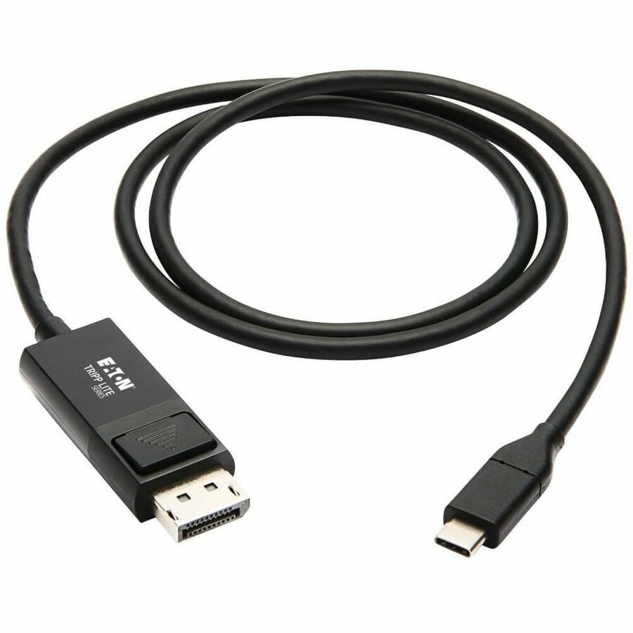Eaton Tripp Lite Series USB-C to DisplayPort Adapter Cable (M/M), 4K 60 Hz, HDR, Locking DP Connector, 3 ft. (0.9 m) — U444-003-DP-BE