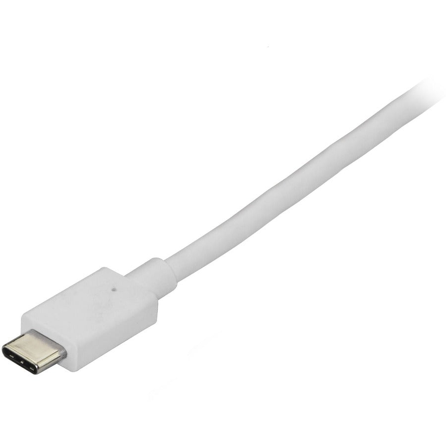 StarTech.com 6ft/1.8m USB C to DisplayPort 1.2 Cable 4K 60Hz - USB Type-C to DP Video Adapter Monitor Cable HBR2 - TB3 Compatible - White — CDP2DPMM6W