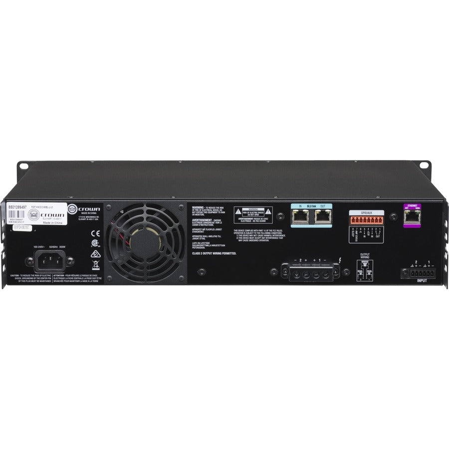 Crown CDi DriveCore 2|600BL Amplifier - 1200 W RMS - 2 Channel — NCDI2x600BL-U-US