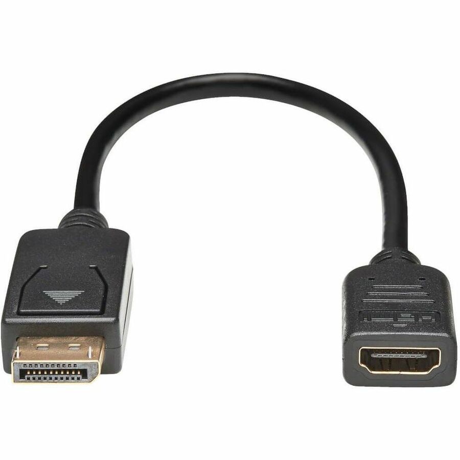 Eaton Tripp Lite Series DisplayPort to HDMI Video Adapter Video Converter (M/F), HDCP, Black, 1 ft. — P136-001