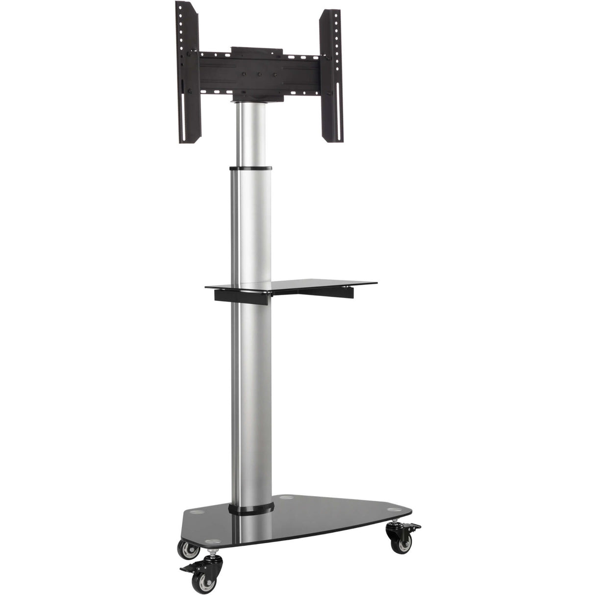 Eaton Tripp Lite Series Premier Rolling TV Cart for 37" to 70" Displays, Black Glass Base and Shelf, Locking Casters — DMCS3770SG75