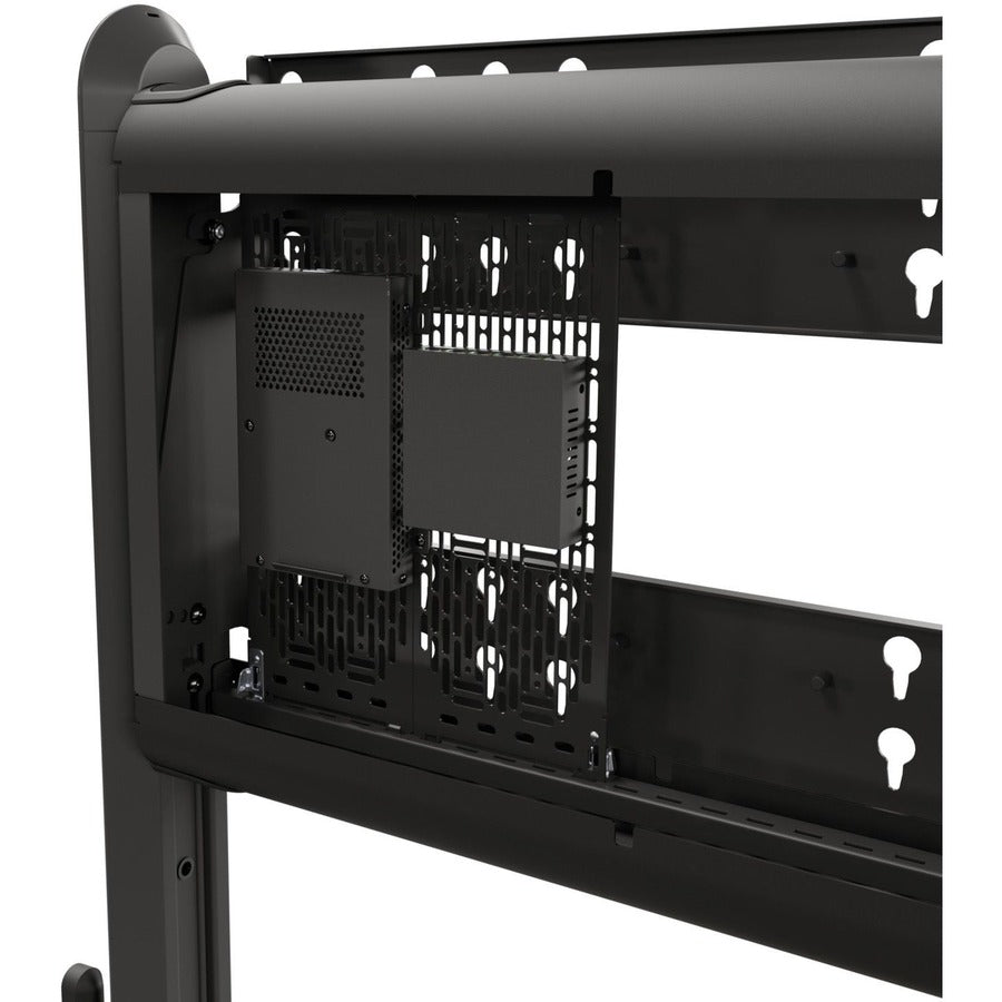 Chief Voyager Manual height Adjustable AV Mobile Cart - For 50-85 Inch Displays - Mobile TV Cart - Black — LSCUB