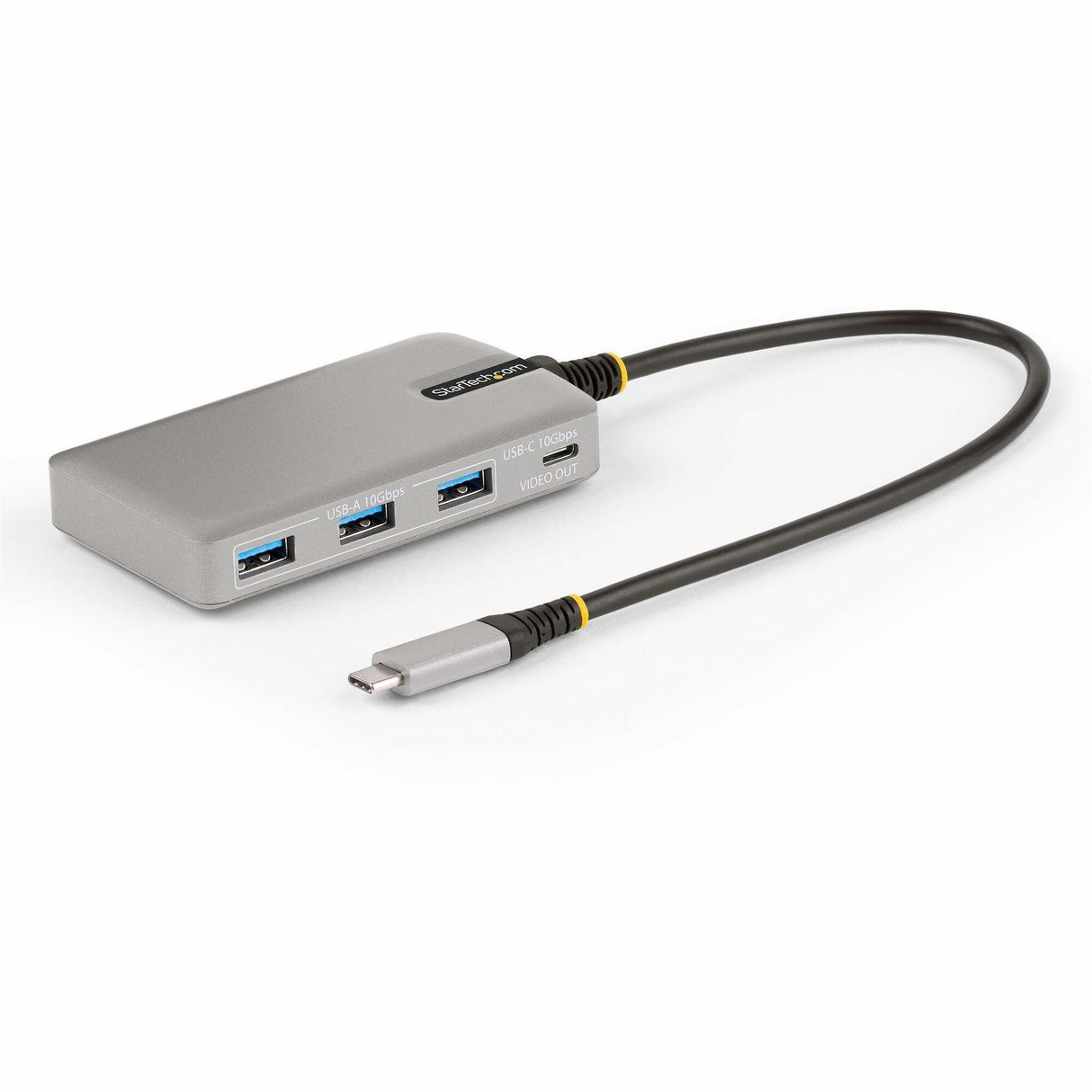 StarTech.com 4-Port USB-C Hub with USB-C DP Alt Mode Video Output, 3x USB-A, 1x USB-C, 100W Power Delivery Pass-Through, USB 3.2 10Gbps — HB31C3A1CDPPD3
