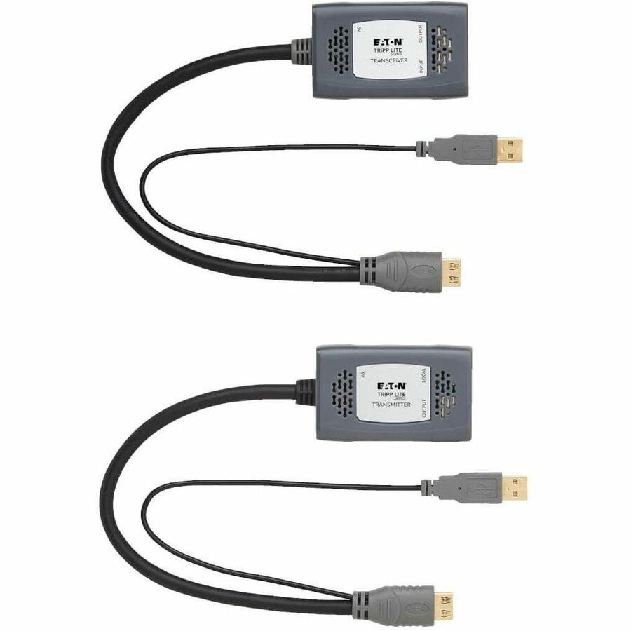 Eaton Tripp Lite Series 1-Port HDMI over Cat6 Extender Kit, Pigtail Transmitter/Receiver, 4K 60 Hz, HDR, 4:4:4, 230 ft. (70.1 m), TAA — B127U-111-PHPH
