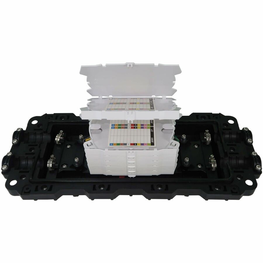 Eaton Tripp Lite Series Fiber Splice Horizontal Enclosure - 6 Splicing Trays, 144 Fiber Capacity, IP68 Rated — N600H-0144-6