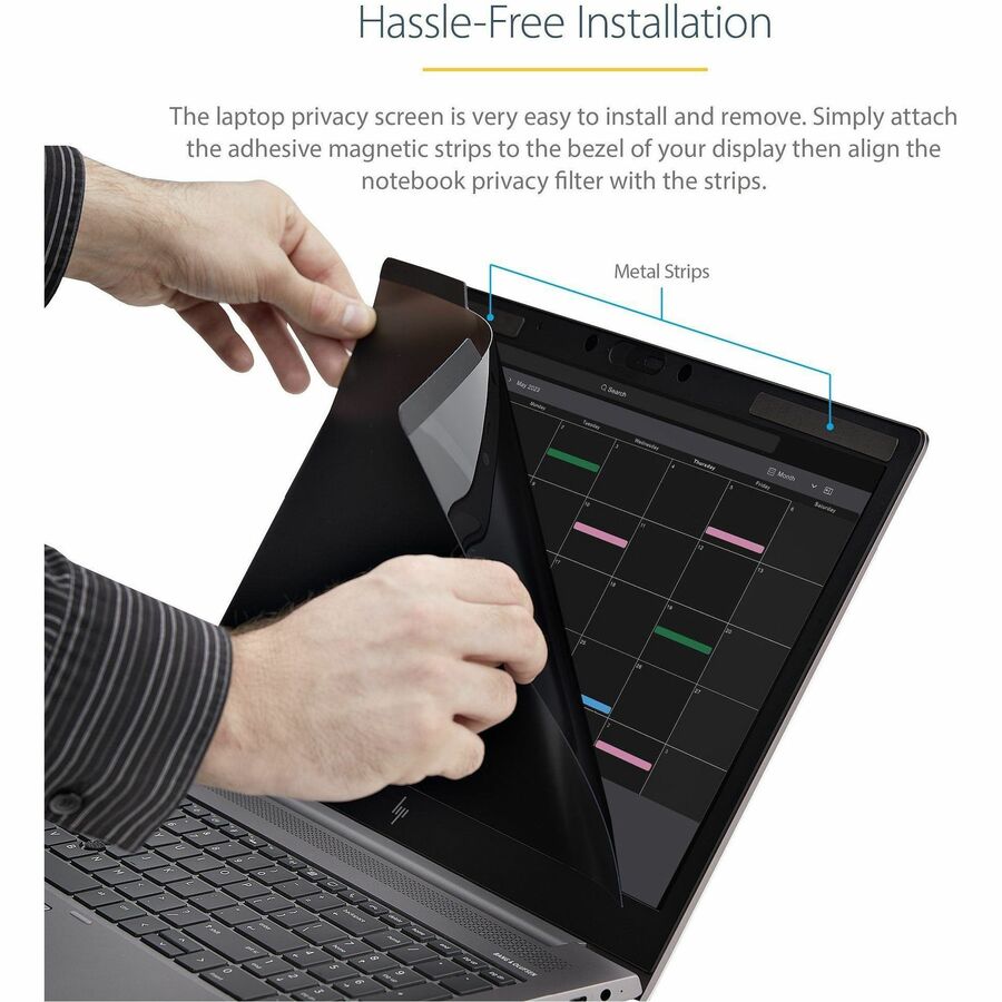 StarTech.com Laptop Privacy Screen for 15.6" Notebook - Removable Magnetic Laptop Security Filter - Blue Light Reducing - Matte/Glossy — PRIVSCNLT15