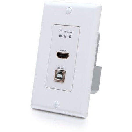 C2G 4K HDMI HDBaseT + USB and RS232 Wall Plate Transmitter to Receiver — C2G31030