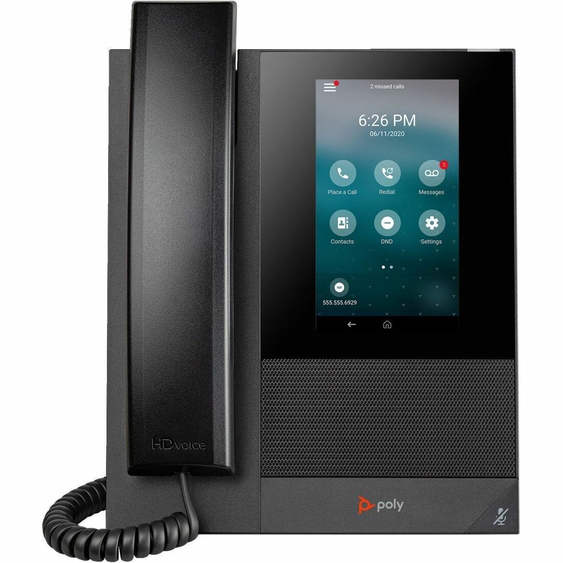 Poly CCX 400 IP Phone - Corded - Corded - Desktop, Wall Mountable — 849A1AA#AC3