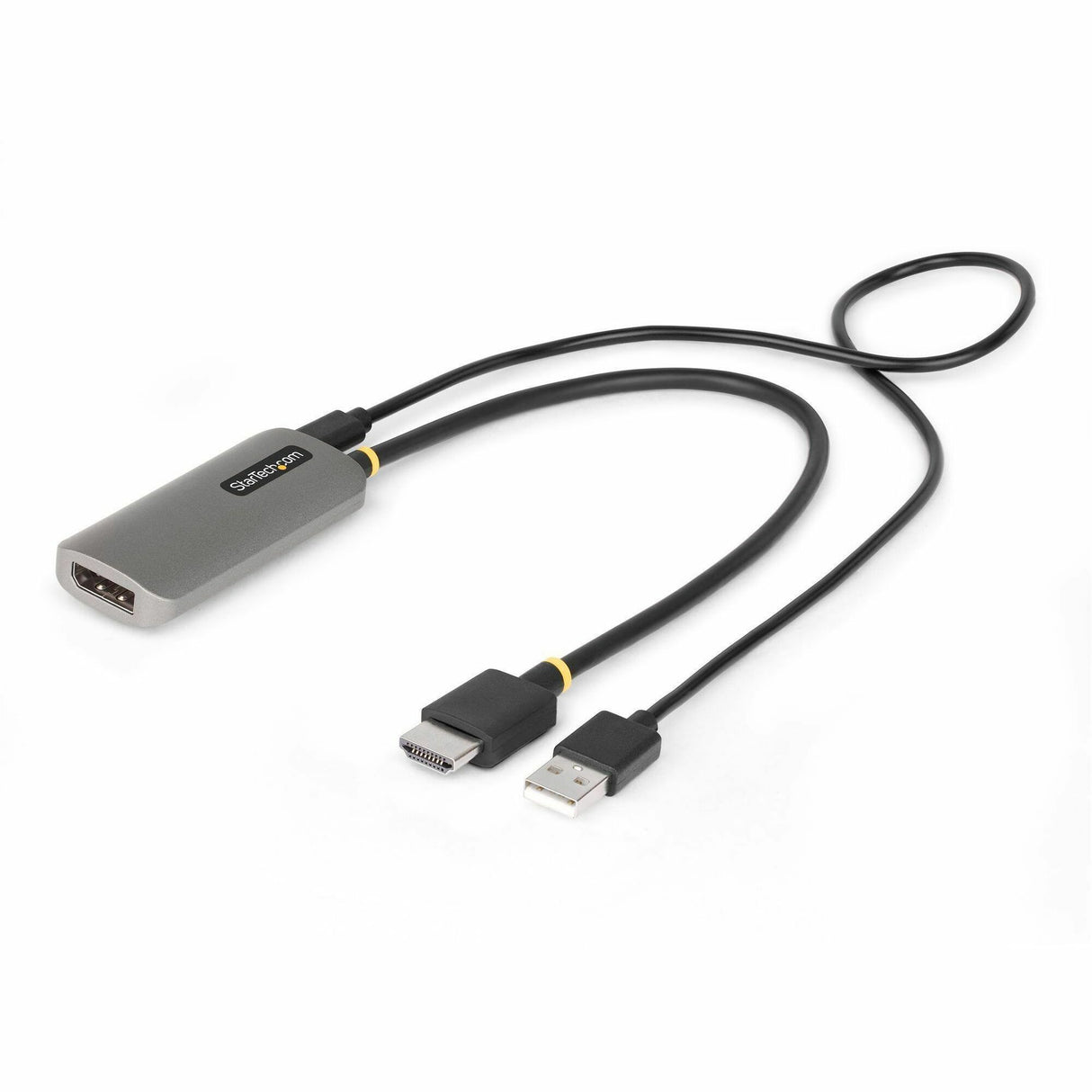 StarTech.com 1ft (30cm) HDMI to DisplayPort Adapter Cable, 8K 60Hz, Active HDMI 2.1 to DP 1.4 Video Converter, USB Bus Powered — 148B-HDMI-DP-8K