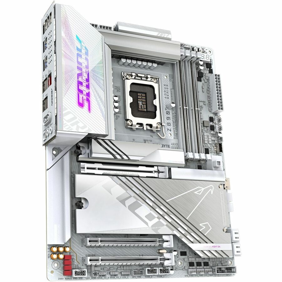 Aorus Ultra Durable Z890 PRO ICE Gaming Desktop Motherboard - Intel Z890 Chipset - Socket LGA-1851 - ATX — Z890-AORUS-PRO-ICE