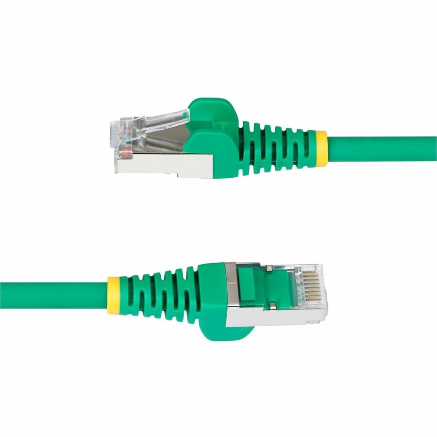 StarTech.com 6ft Green CAT6a Ethernet Cable, Snagless RJ45, 10G, 100W PoE, S/FTP, LSZH, 27AWG Bare Copper, 500MHz, Shielded Network Cord — NLGN-6F-CAT6A-PATCH