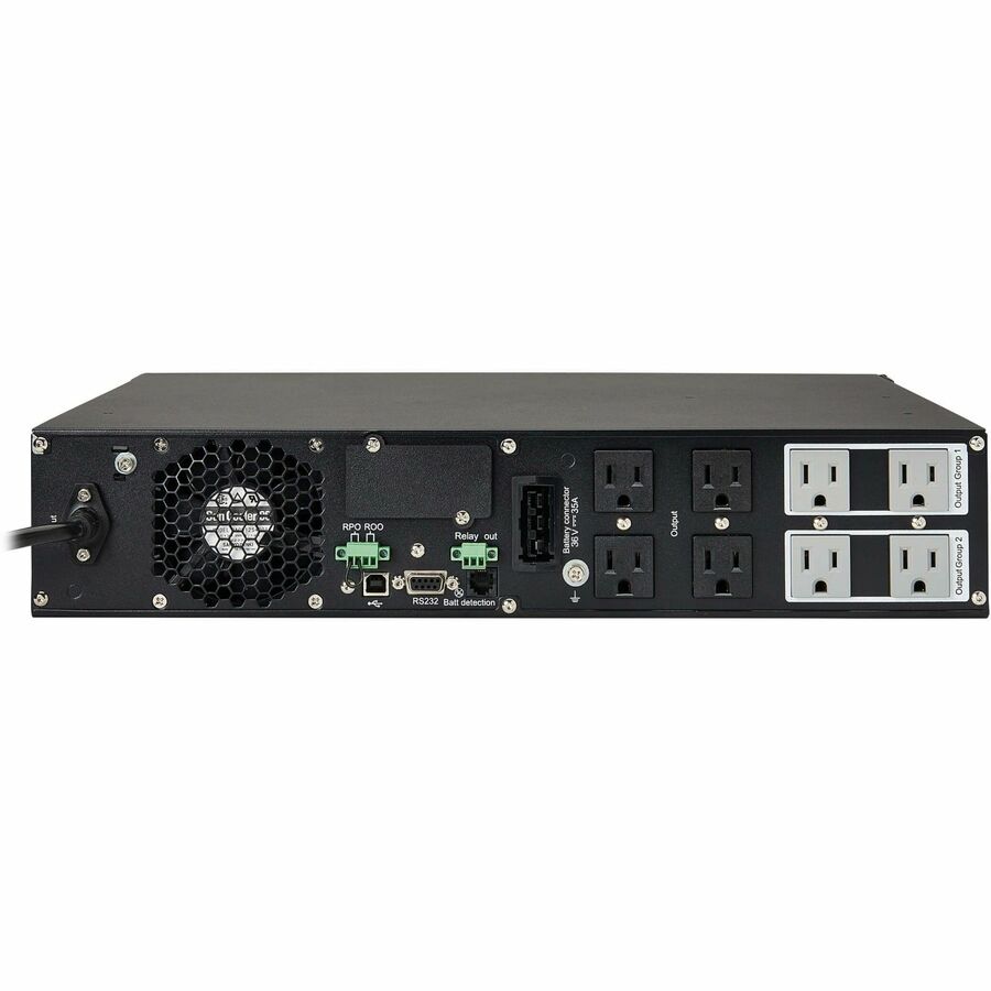 Eaton Tripp Lite Series SmartOnline 1000VA 900W 120V Double-Conversion Sine Wave UPS - 8 Outlets, Extended Run, Network Card Option, LCD, USB, DB9, 2U Rack/Tower — SU1000RTXLCD2U