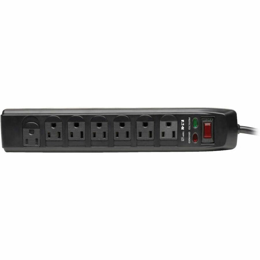 Eaton Tripp Lite Series Protect It! 7-Outlet Surge Protector, 6 ft. (1.83 m) Cord, 1440 Joules, Tel/Modem Protection, Safety Covers — TLP706TELC