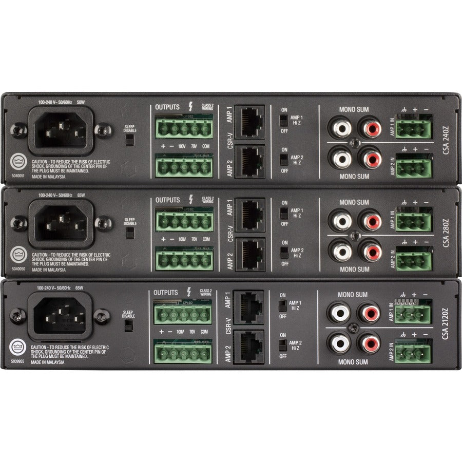 JBL Commercial CSA 240Z Amplifier - 80 W RMS - 2 Channel — NCSA240Z-U-US