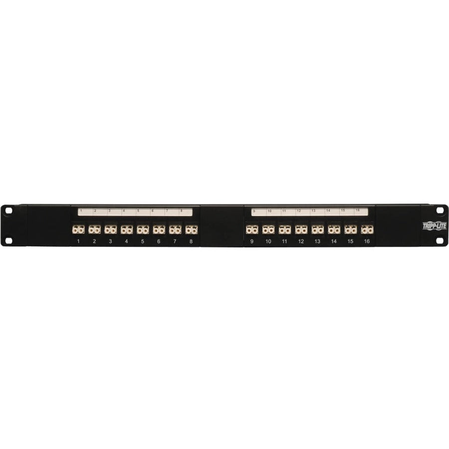 Eaton Tripp Lite Series 16-Port Fiber Patch Panel, 1U (LC/LC), Multimode or Singlemode — N490-016-LCLC