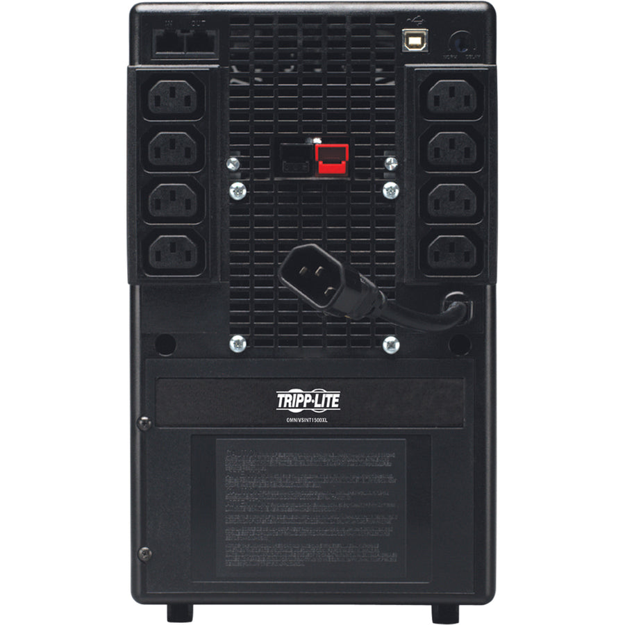 Eaton Tripp Lite Series OmniVS 230V 1500VA 940W Line-Interactive UPS, Extended Run, Tower, USB port, C13 Outlets — OMNIVSINT1500XL