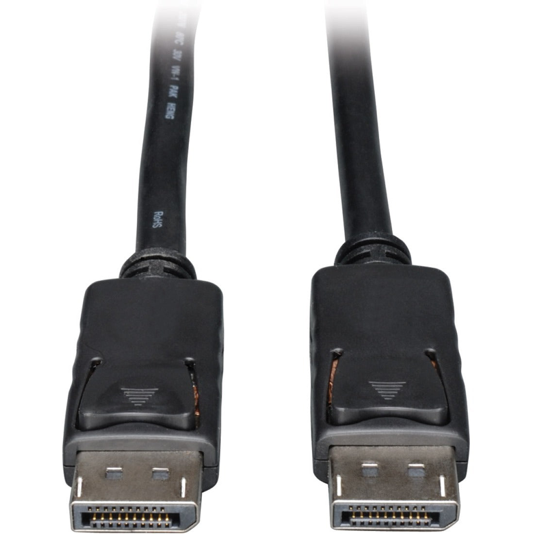 Eaton Tripp Lite Series DisplayPort Cable with Latching Connectors, 4K 60 Hz (M/M), Black, 1 ft. (0.31 m) — P580-001