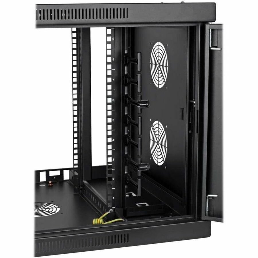 Eaton Tripp Lite Series SmartRack 9U Low-Profile Switch-Depth-Plus Wall-Mount Mini Rack Enclosure, Wide, Acrylic Window — SRW9UDPGVRT