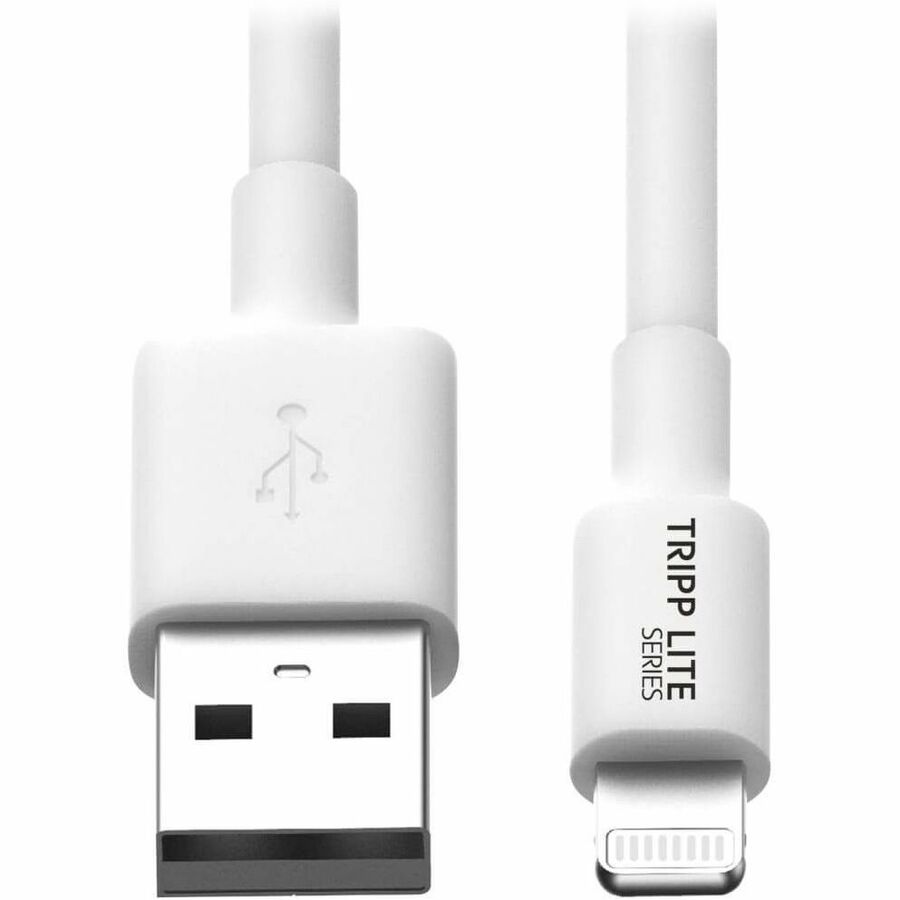 Eaton Tripp Lite Series USB-A to Lightning Sync/Charge Cable (M/M) - MFi Certified, White, 10 ft. (3 m) — M100-010-WH