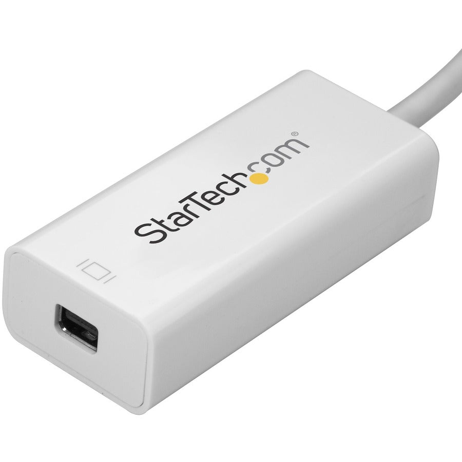 StarTech.com USB-C to Mini DisplayPort Adapter - 4K 60Hz - White - USB Type-C to Mini DP Adapter - Thunderbolt 3 Compatible — CDP2MDP