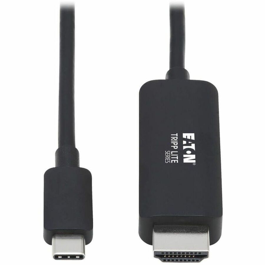 Eaton Tripp Lite Series USB-C to HDMI Adapter Cable (M/M), 4K, 4:4:4, Thunderbolt 3 Compatible, Black, 3 ft. (0.9 m) — U444-003-HBE
