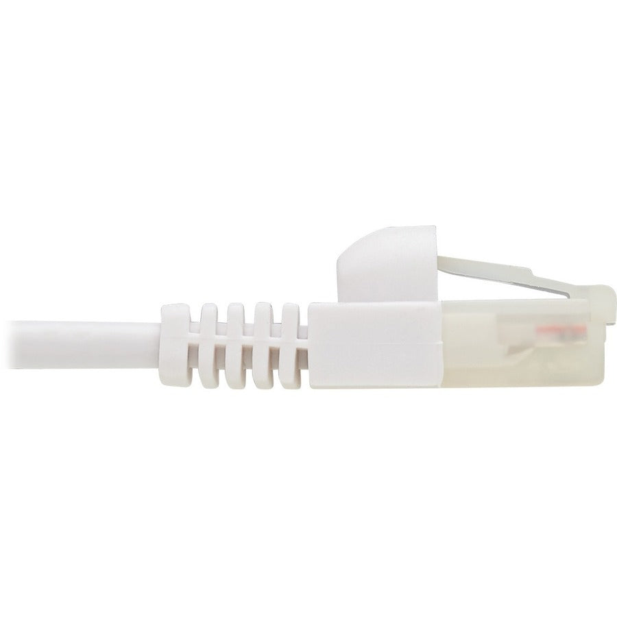 Eaton Tripp Lite Series Safe-IT Cat6a 10G Snagless Antibacterial S/FTP Ethernet Cable (RJ45 M/M), PoE, White, 7 ft. (2.13 m), TAA — N262AB-007-WH
