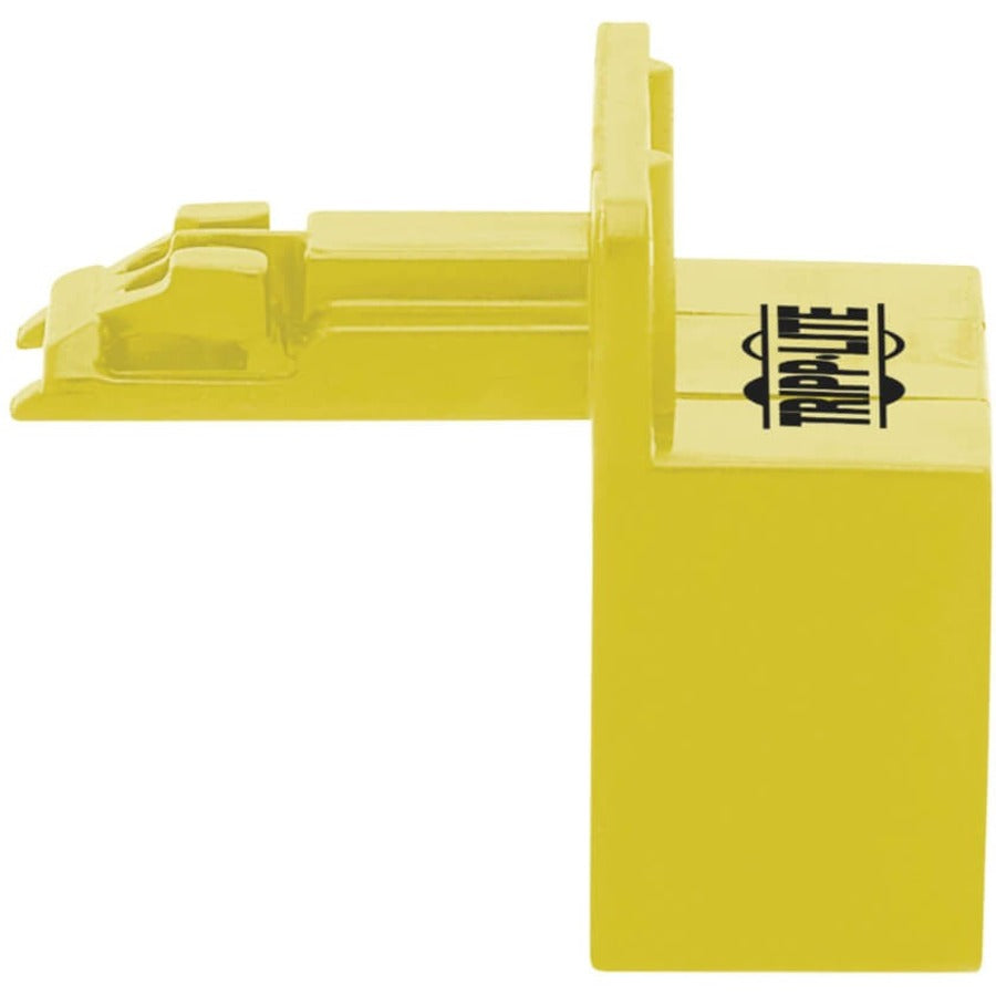 Eaton Tripp Lite Series Universal RJ45 Locking Inserts, Yellow, 10 Pack — N2LPLUG-010-YW