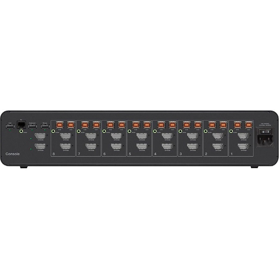 Belkin Universal 2nd Gen Secure KVM Switch, 8-Port Dual Head w/ CAC — F1DN208KVM-UN-4