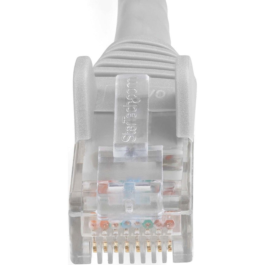 StarTech.com 50ft (15m) CAT6 Ethernet Cable, LSZH (Low Smoke Zero Halogen) 10 GbE Snagless 100W PoE UTP RJ45 Gray Network Patch Cord, ETL — N6LPATCH50GR