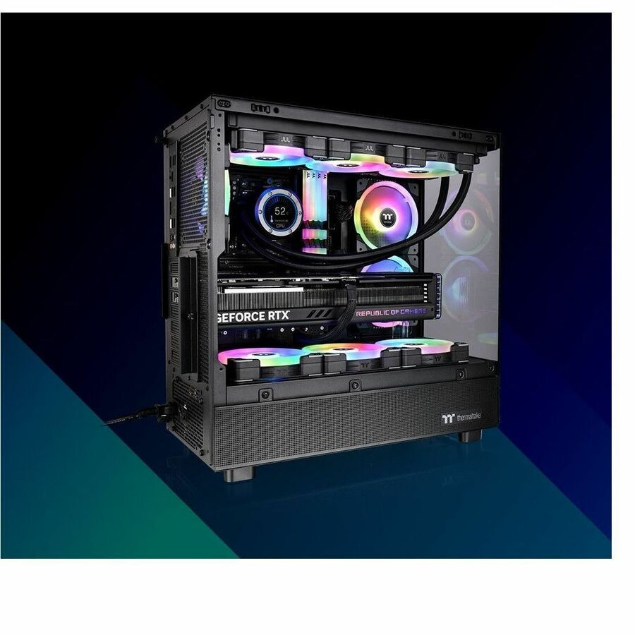 Thermaltake View 270 Plus TG ARGB Mid Tower Chassis — CA-1Y7-00M1WN-01