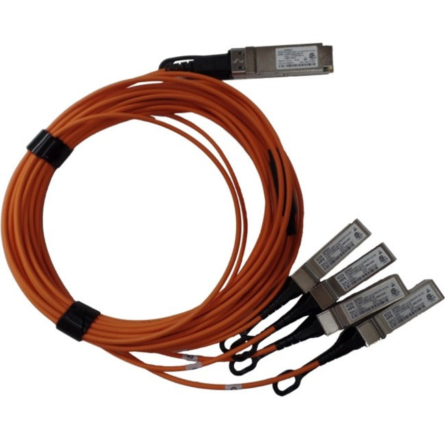 HPE 40GbE QSFP+ to 4x10GbE SFP+ 5m Active Optical Cable — Q9S66A