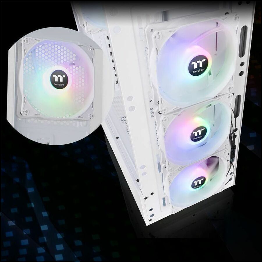 Thermaltake S200 Plus TG ARGB Mid Tower Chassis — CA-1X2-00M6WN-01