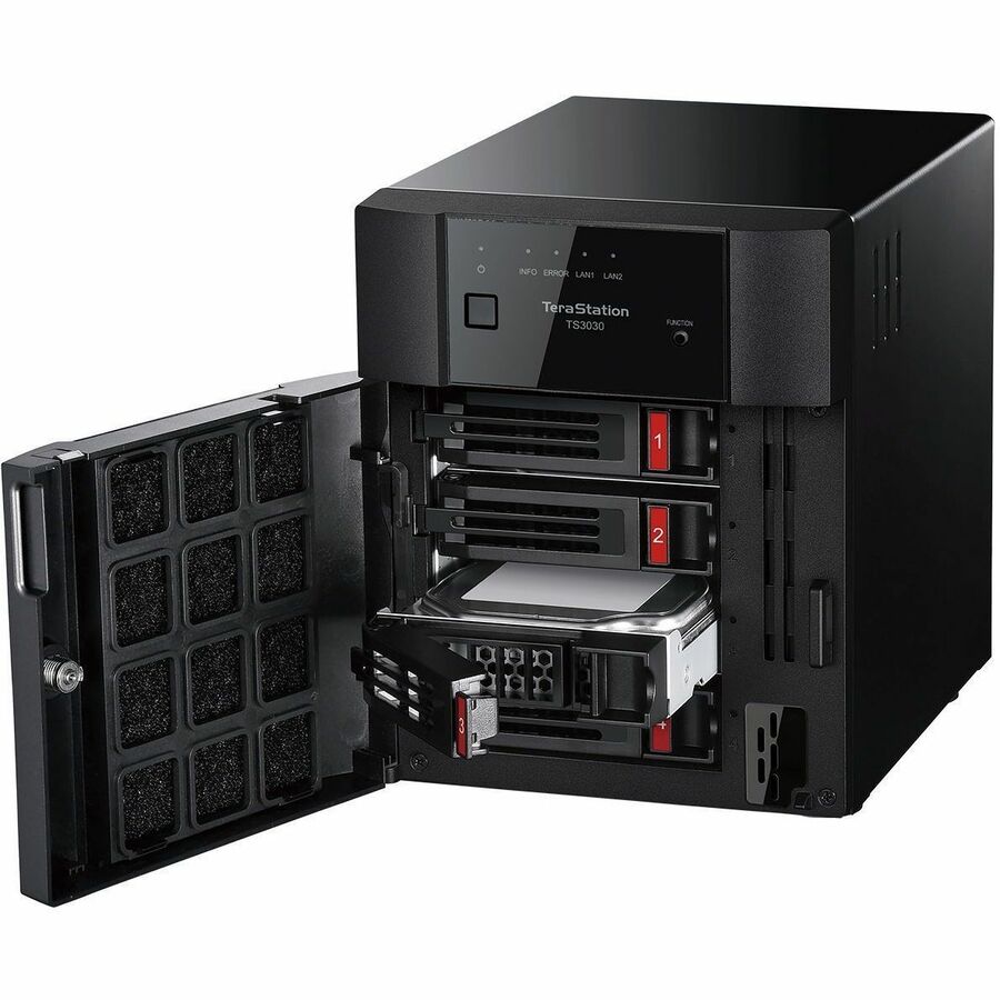 BUFFALO TeraStation 3430DN 4-Bay Secure SMB Desktop NAS 32TB (4x8TB) with Hard Drives Included — TS3430DN3204