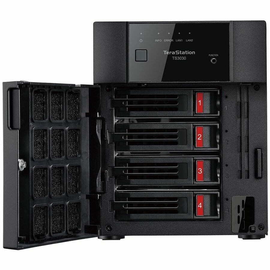 BUFFALO TeraStation 3430DN 4-Bay Secure SMB Desktop NAS 32TB (4x8TB) with Hard Drives Included — TS3430DN3204