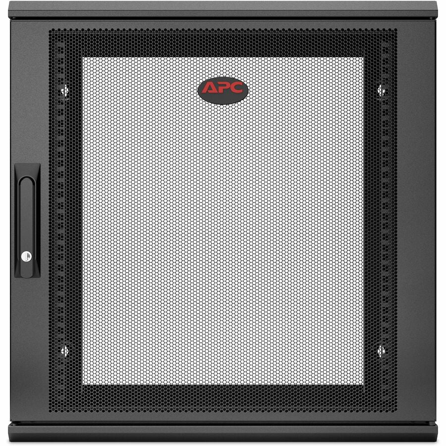 APC NetShelter 12U Wallmount Rack Enclosure Cabinet Single Hinged Server Depth — AR112SH6