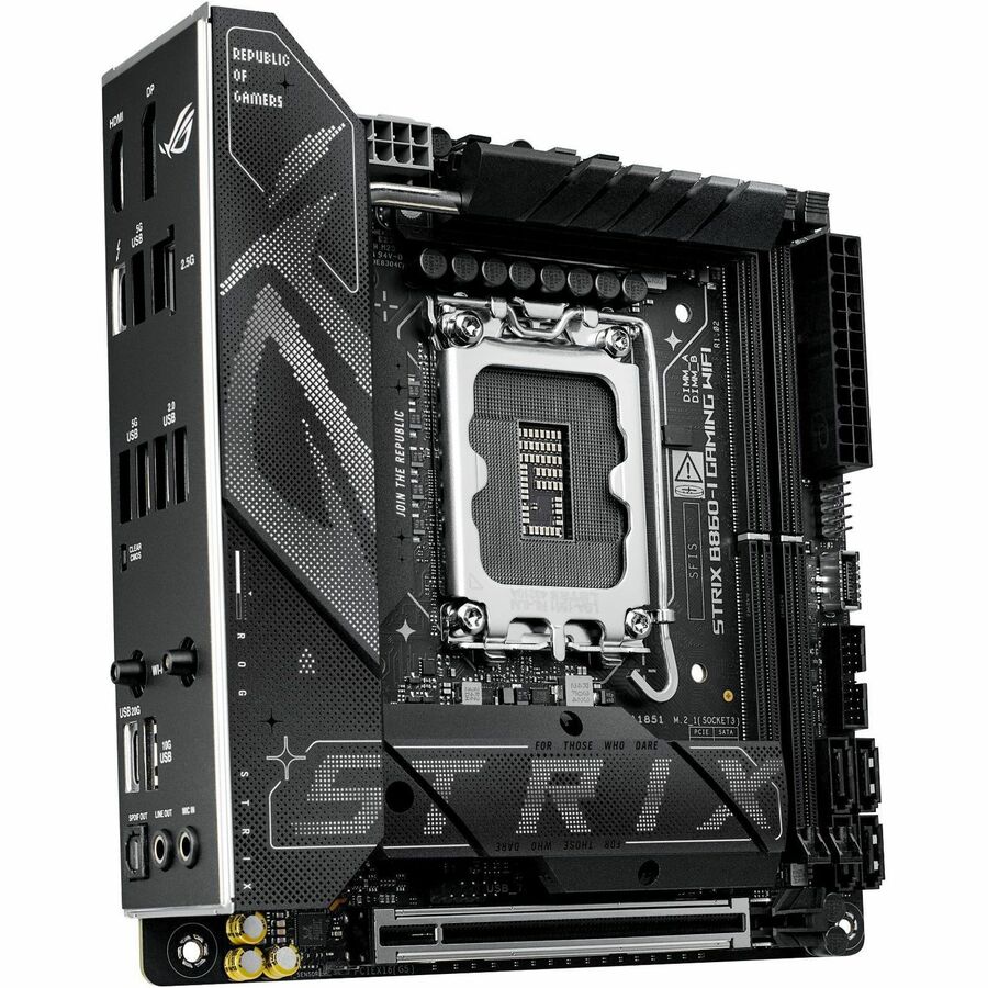 Asus ROG Strix B860-I GAMING WIFI Gaming Desktop Motherboard - Intel B860 Chipset - Socket LGA-1851 - Mini ITX — ROG STRIXB860-IGAMINGWIFI
