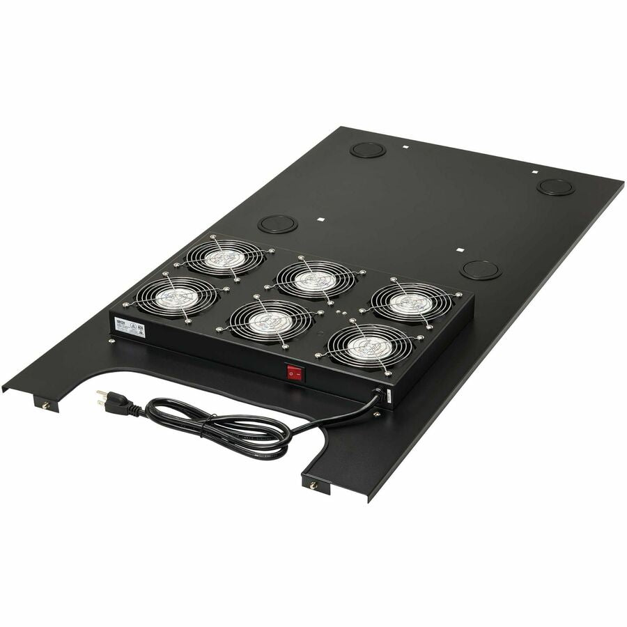Eaton Tripp Lite Series SmartRack Roof-Mounted Fan Panel for Deep Rack Enclosure Cabinets - 6 120V Fans, 630 CFM, 5-15P Plug — SRFANROOFDP