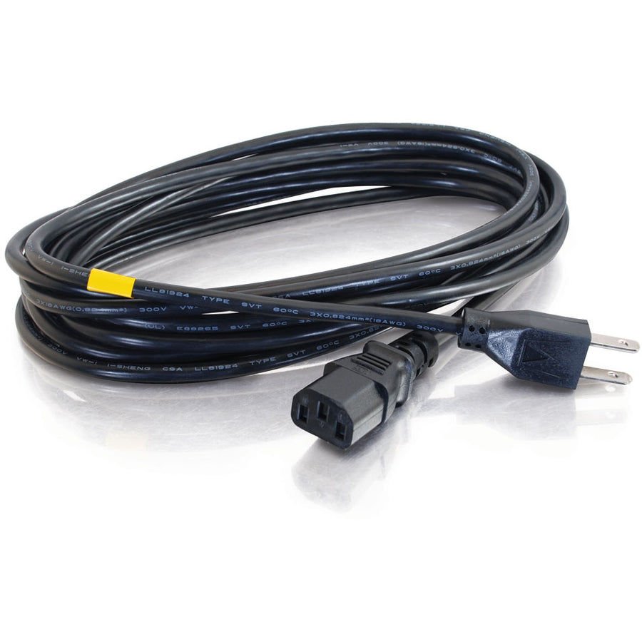 C2G 12ft Power Cord - 18 AWG - NEMA 5-15P to IEC320C13 — 53406