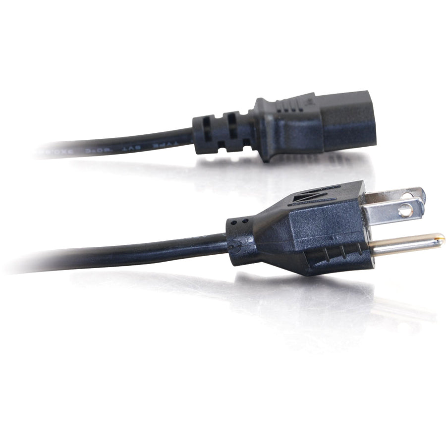 C2G 12ft Power Cord - 18 AWG - NEMA 5-15P to IEC320C13 — 53406