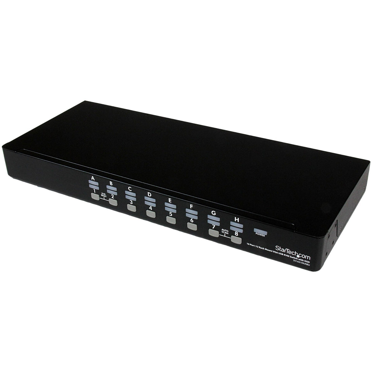 StarTech.com 16 Port 1U Rackmount USB KVM Switch with OSD — SV1631DUSBU