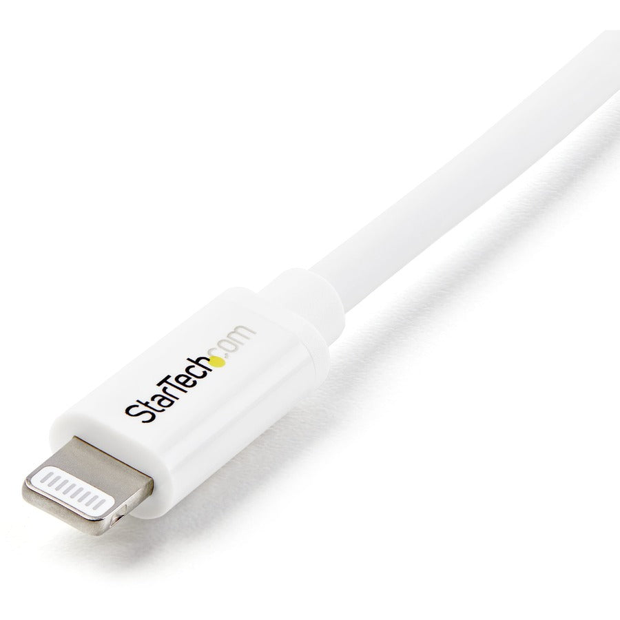 StarTech.com 2m (6ft) Long White Apple�® 8-pin Lightning Connector to USB Cable for iPhone / iPod / iPad — USBLT2MW