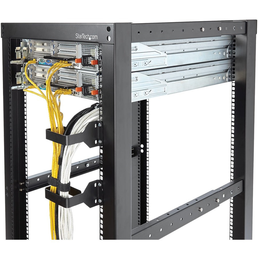 StarTech.com Multi-Directional Vertical Server Rack Cable Management D-Ring Hook 2.4x3.9in (6x10cm) — CMHOOKMW