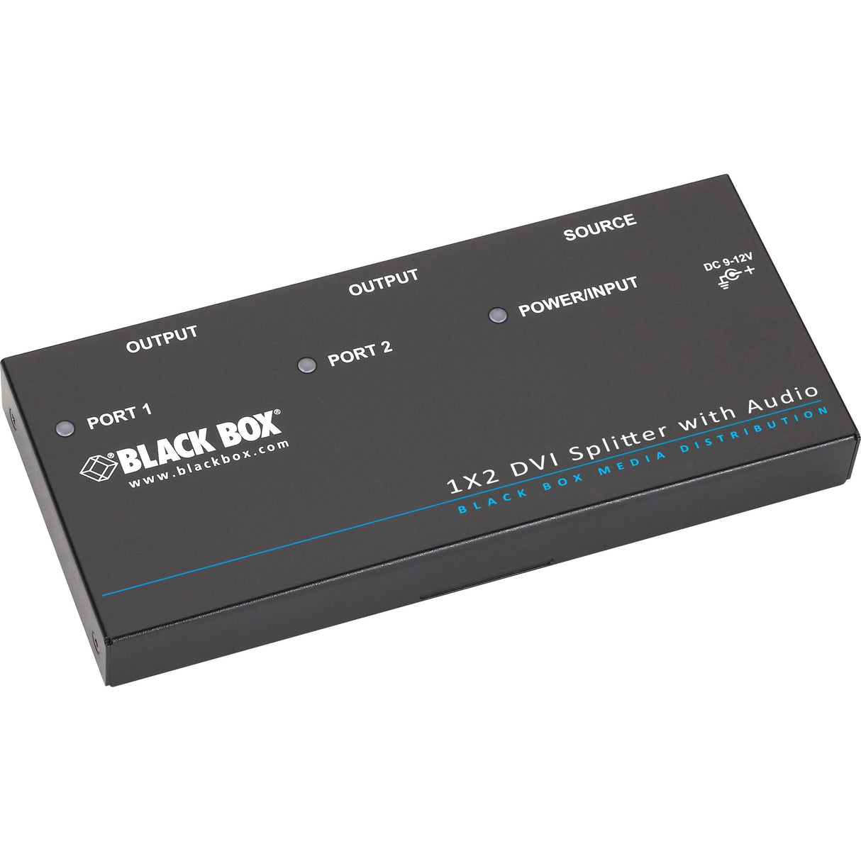 Black Box DVI-D Splitter with Audio and HDCP, 1 x 2 — AVSP-DVI1X2