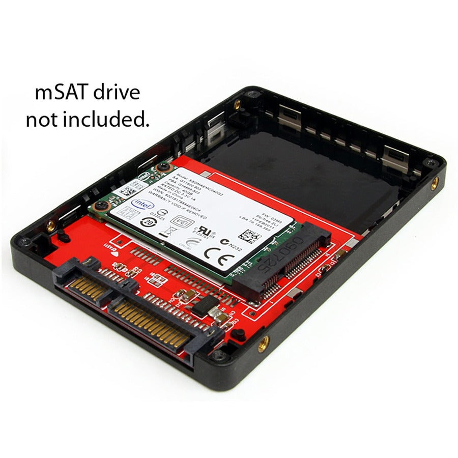 StarTech.com 2.5in SATA to Mini SATA SSD Adapter Enclosure — SAT2MSAT25